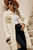Beige Contrast Flap Pocket Single Breasted Teddy Coat T543-8793090621682