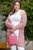 Pink Open Knit Button-Up Plus Size Cardigan T543-8783320154354