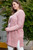 Pink Open Knit Button-Up Plus Size Cardigan T543-8783320154354