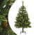  Artificial Hinged Christmas Tree Green PVC 47.2 in Foldable A949-357700
