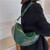 Unique Crescent Shape Design Hip-hop Style Crossbody Bag - Ink Green A392-fhbg0360