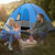 3 Person Outdoor Camping Tent with Removable Floor Mat for Camping Hiking Traveling-Blue B593-NP11642