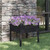 Garden Planter Black Solid pinewood 27.6x27.6x27.6 in Durable A949-810817