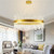 Modern Style Home Light Golden Circle Design Luxury Crystal Chandelier A392-flig0138