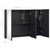 Bathroom Cabinet Anthracite MDF with melamine finish, glass Medium A949-325544