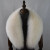 Color: Clear, Size: XS - Fox Fur Collar 100% Real Fox Fur Scarf Straight Collar Natural Fur Gray Co F640-12000036667378019