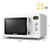 0.9 Cu.ft Retro Countertop Compact Microwave Oven-White - Color: White D681-ES10051WH