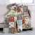 Red Green Blue Purple Yellow White 100-Percent Cotton Floral Patchwork Quilt Throw Blanket Q280-GHBPQPT1538751