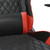 Gaming Chair Black and Red Faux leather, Metal, Plywood Medium A949-3143765