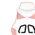 Gaming Chair White and Pink 75% PVC, 5% cotton, 20% polyester A949-345420