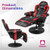 Massage Video Gaming Recliner Chair with Adjustable Height-Gray B593-CB10538