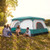 8-10 Person Camping Tent with Double Rooms and 2 Doors-Green - Color: Green D681-NP12016GN-L