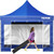 Pop Up Canopy Tent, 10 x 10 FT, Outdoor Patio Gazebo Tent with Removable Sidewalls and Wheeled Bag, E415-DCSLTZP1010FTHPWAV0