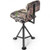 Swivel Hunting Chair Tripod Blind Stool with Detachable Backrest - Color: Multicolor D681-OP70413