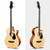 Glarry GMB101 4 string Electric Acoustic Bass Guitar w/ 4-Band Equalizer EQ-7545R Burlywood T575-S0671272209