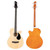 Glarry GMB101 4 string Electric Acoustic Bass Guitar w/ 4-Band Equalizer EQ-7545R Burlywood T575-S0671272209