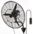 Wall-Mount Misting Fan, 24 Inch, 3-speed High Velocity Max. 7000 CFM, Waterproof Oscillating Indust E415-GYBGSFSYCSS24BCVOV1