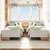 Twin Size Sleigh Bed with 2 Storage Drawers Wood Platform Bed Frame-White - Color: White - Size: Tw D681-HU11230WH-T