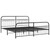  Metal Bed Frame without Mattress with Footboard Black 76"x79.9 A949-376624