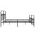  Metal Bed Frame without Mattress with Footboard Black 76"x79.9 A949-376624