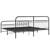  Metal Bed Frame without Mattress with Footboard Black 76"x79.9 A949-376624