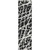 8' Runner Black and White Abstract Washable Non Skid Indoor Outdoor Runner Rug N270-559236