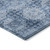 9' X 12' Navy Blue Floral Medallion Washable Non Skid Indoor Outdoor Area Rug N270-562969