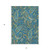 5' X 8' Navy Blue Paisley Washable Non Skid Indoor Outdoor Area Rug N270-561432