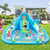Inflatable Water Slide with Dual Slides and Large Splash Pool and Carry Bag (with 584W Blower) - Co D681-NP11777US