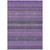 8' X 10' Purple Striped Washable Non Skid Indoor Outdoor Area Rug N270-560777