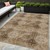 5' X 8' Taupe Floral Medallion Washable Non Skid Indoor Outdoor Area Rug N270-562993