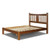 King Farmhouse Style Solid Wood Platform Bed Frame with Headboard in Walnut Q280-WAKI2220