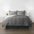 King Size 8-Piece Microfiber Reversible Bed-in-a-Bag Comforter Set in Grey Q280-YHFR3251