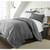 King Size 8-Piece Microfiber Reversible Bed-in-a-Bag Comforter Set in Grey Q280-YHFR3251