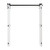 Bifold Barn Door, 72" x 84", MDF Bi-Fold Sliding Closet Doors, Hardware Kit Included, H-Frame Space E415-MZBXHX7284INXRVKR001V0