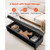 Button-Tufted Storage Ottoman Bench, PU Leather Bench with Storage and Solid Wood Legs, Modern Shoe E415-PZWSZYXTK516RB13A001V0