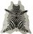 6 Ft Black And White Stenciled Cowhide Rug N270-334430