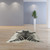 6 Ft Black And White Stenciled Cowhide Rug N270-334430