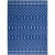 4' X 6' Navy Blue Geometric Berber Area Rug N270-385829