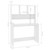 Desk with Shelves White 43.3"x17.7"x61.8" Engineered Wood A949-800387
