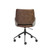 Gray Brown and Black Adjustable Swivel Fabric Rolling Office Chair N270-370512