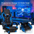 Adjustable Gaming Chair with Footrest for Home Office-Blue B593-HW67570
