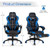 Adjustable Gaming Chair with Footrest for Home Office-Blue B593-HW67570