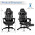 Adjustable Gaming Chair with Footrest for Home Office-Blue B593-HW67570