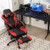 Adjustable Gaming Chair with Footrest for Home Office-Blue B593-HW67570
