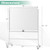 48 x 36 Inches Rolling Double-Sided Whiteboard with Magnetic Surface-White - Color: White D681-CB10214WH