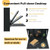 Wall-Mount Floating Desk Foldable Space Saving Laptop Workstation Black - Color: Black D681-CB10278DK