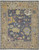 9' X 13' Gold Blue and Purple Wool Oriental Hand Knotted Area Rug With Fringe N270-566244