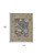 9' X 13' Gold Blue and Purple Wool Oriental Hand Knotted Area Rug With Fringe N270-566244