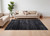 8' X 10' Black and Gray Power Loom Area Rug N270-566813